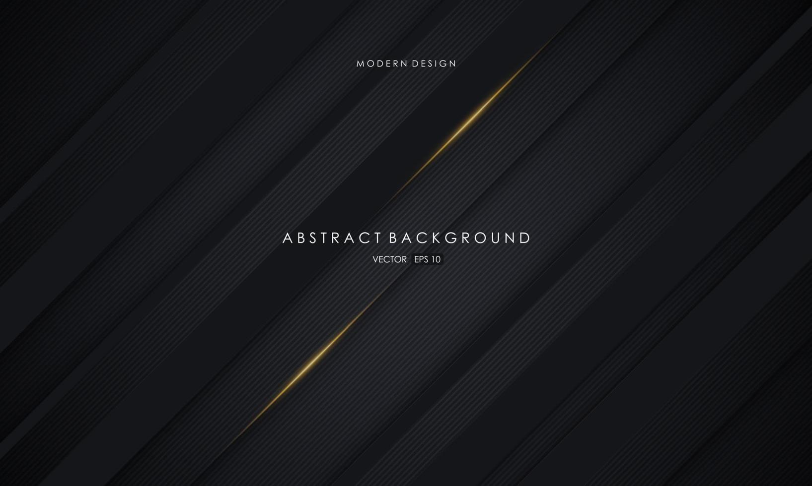Modern abstract background black dop with golden color luxury vector