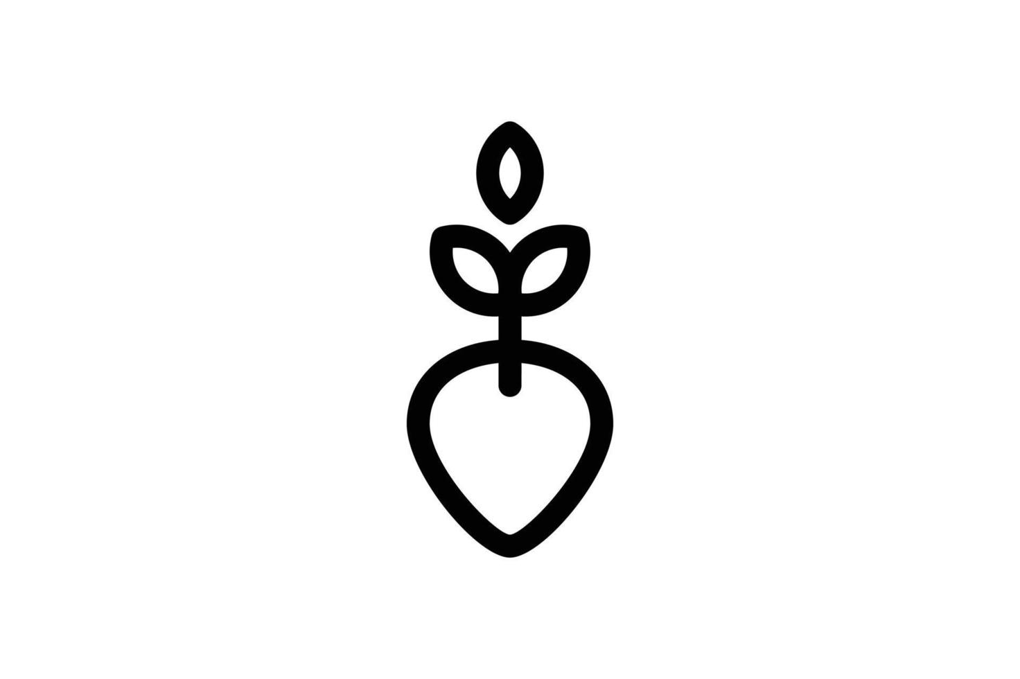 Beet Icon Agriculture Line Style Free vector