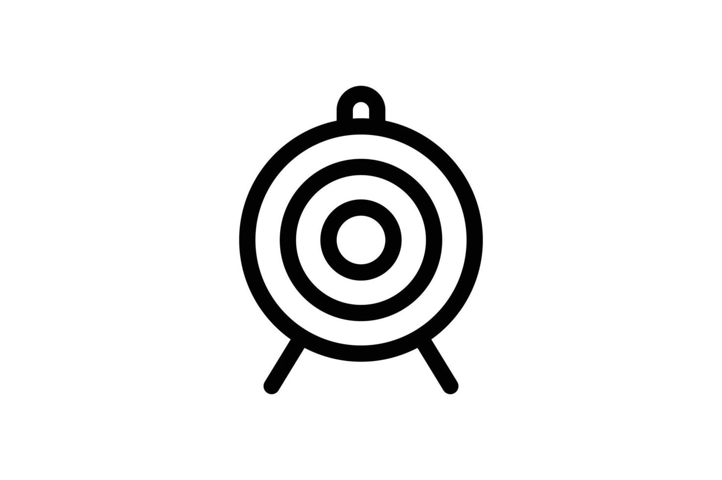 Target Icon Startup Line Style Free vector