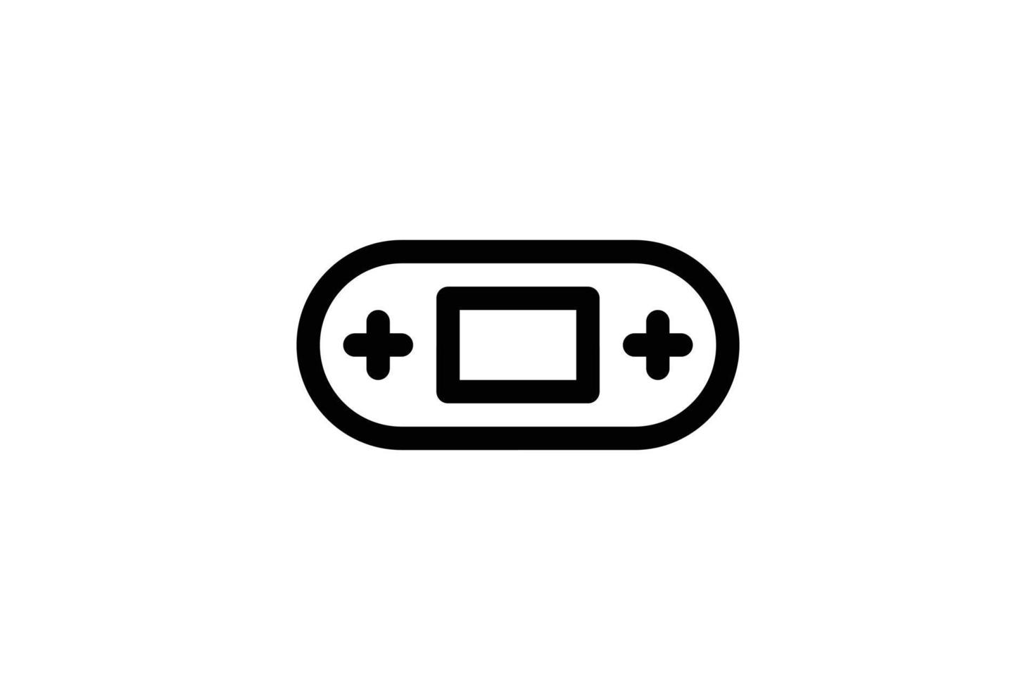 icono de gamepad estilo de línea electrónica gratis vector