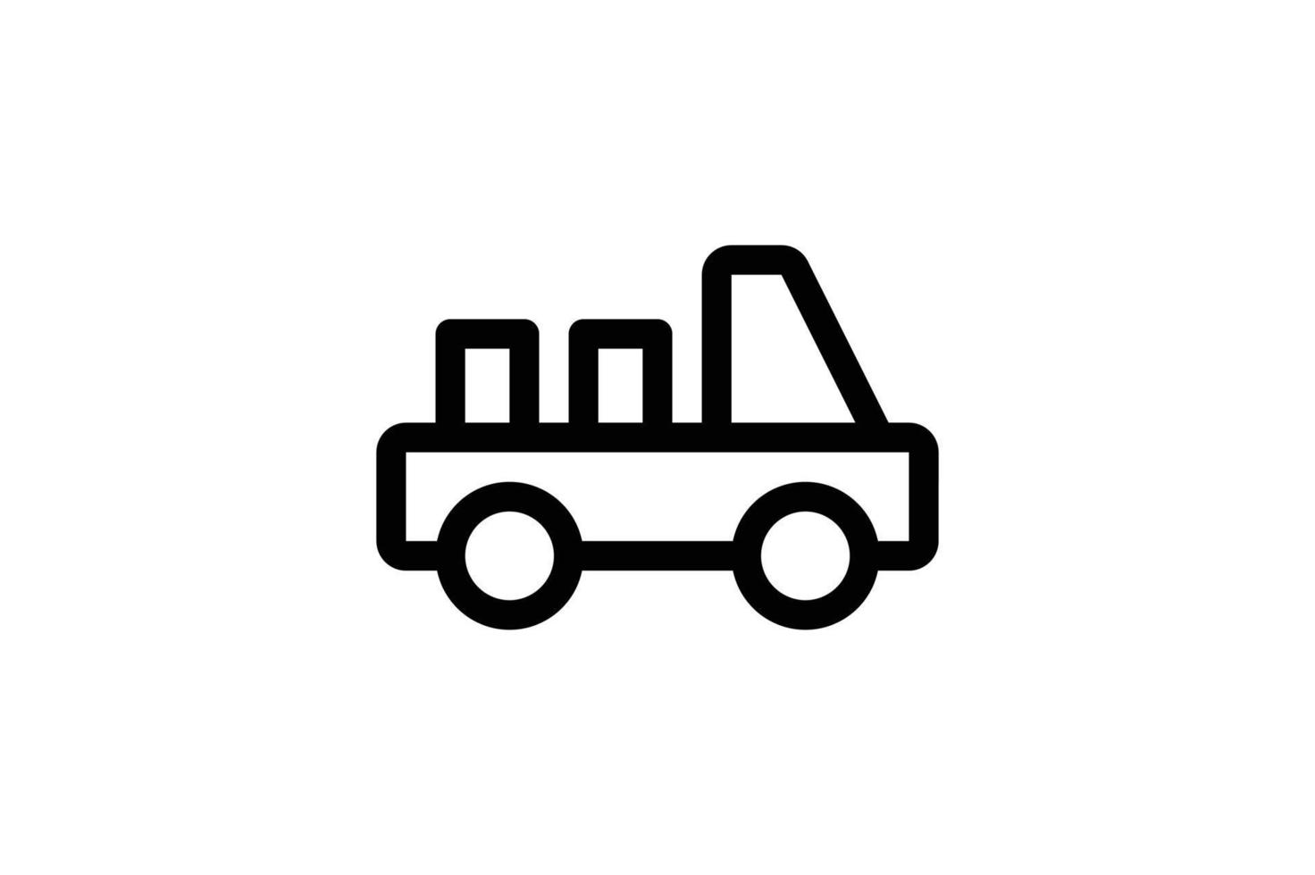 Transport Icon Agriculture Line Style Free vector