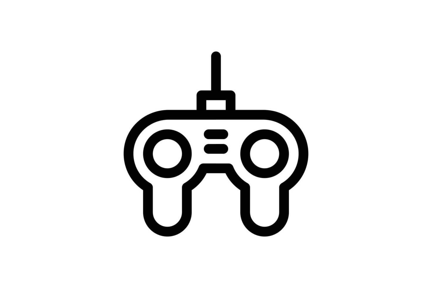 icono de gamepad estilo de línea electrónica gratis vector