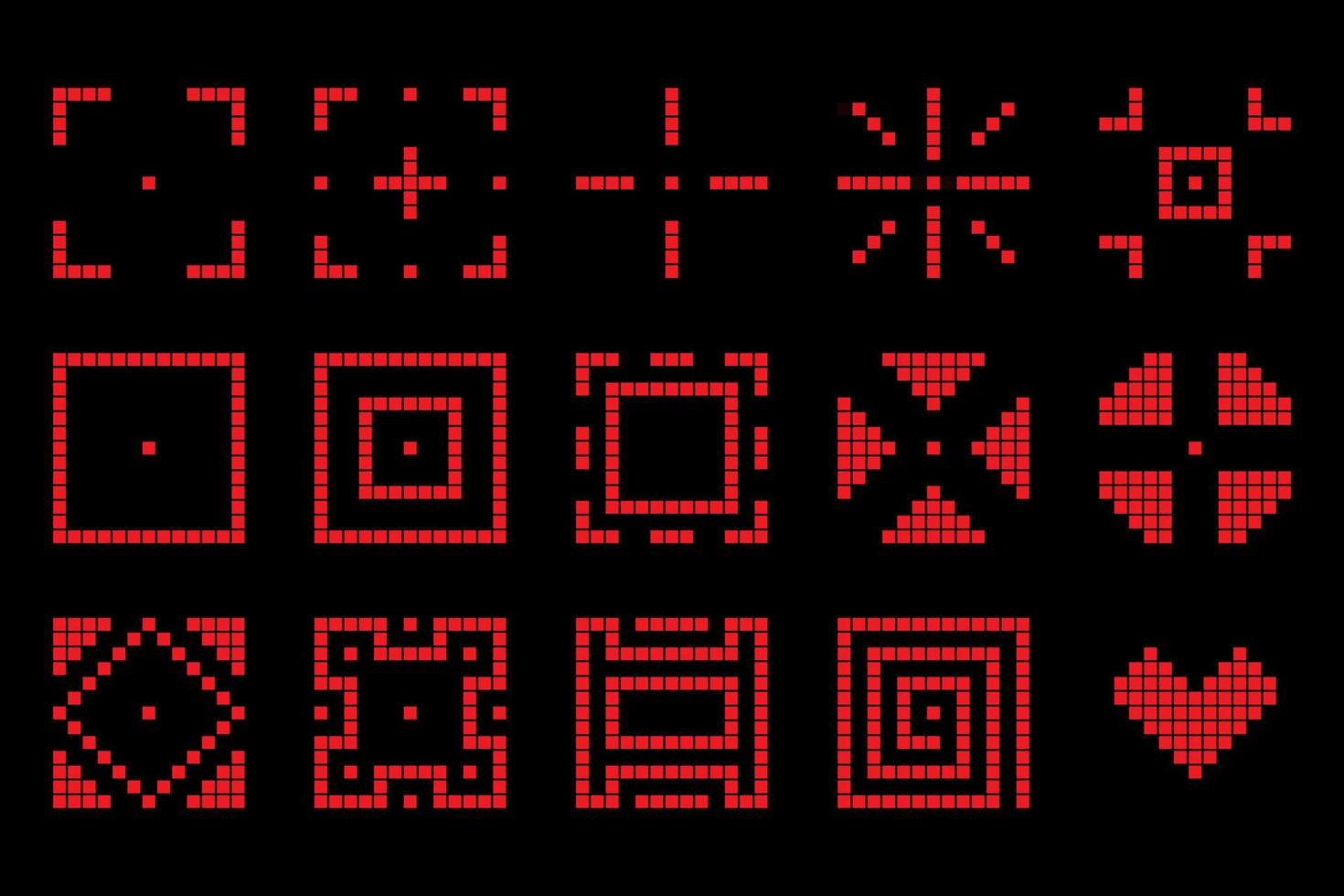 tecnología de forma cuadrada geométrica roja diseño moderno hud futurista. vector