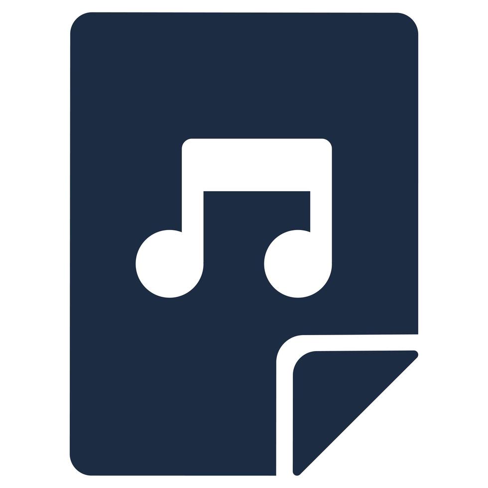 Music app flat vector icon