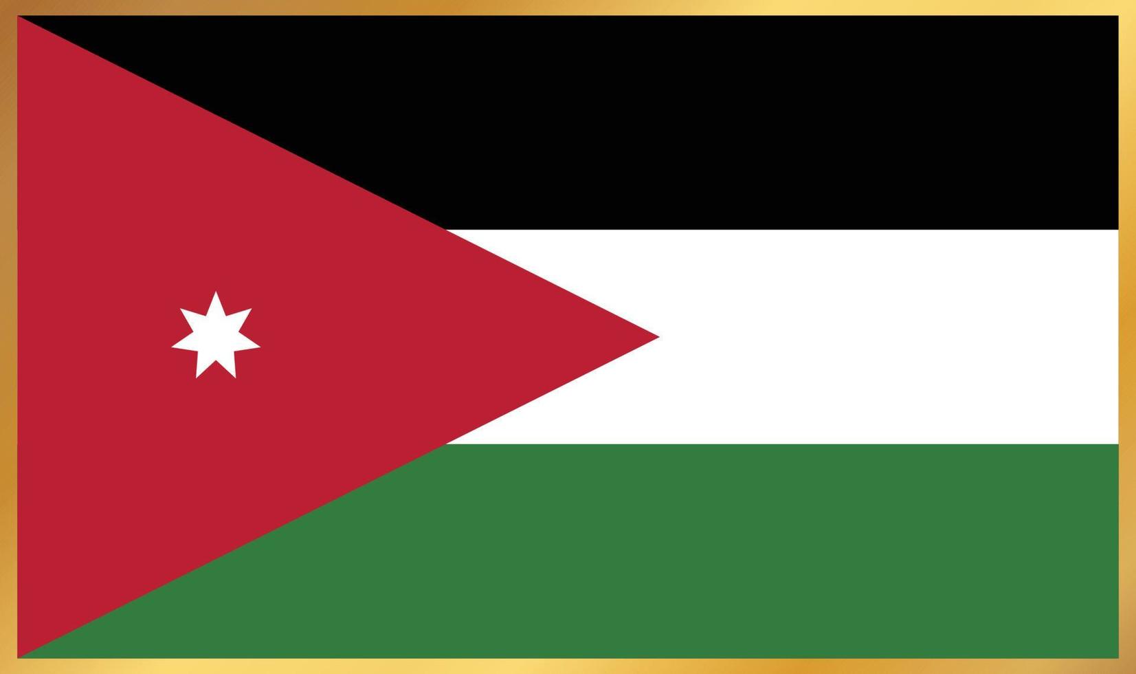 Jordan flag, vector illustration