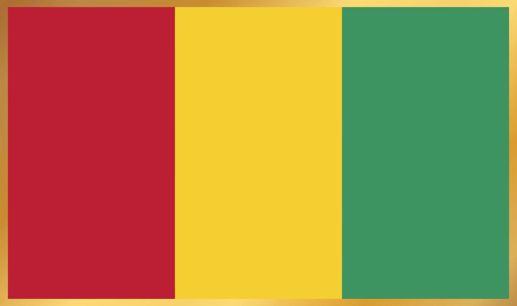 bandera de guinea, ilustración vectorial vector