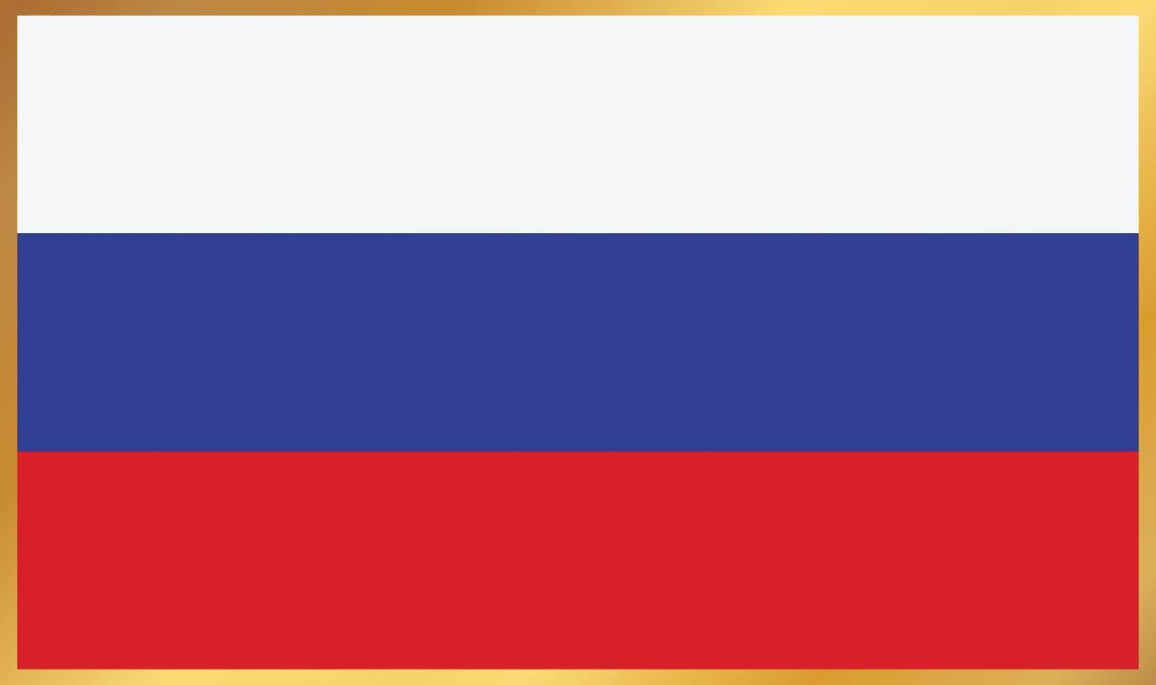 bandera de rusia, ilustración vectorial vector