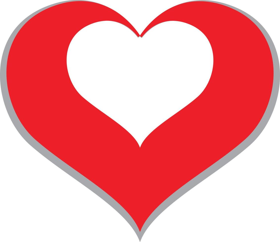 Heart Icon Vector. Perfect Love symbol. Valentine's Day sign, emblem isolated on white background , Flat style for graphic and web design, vector