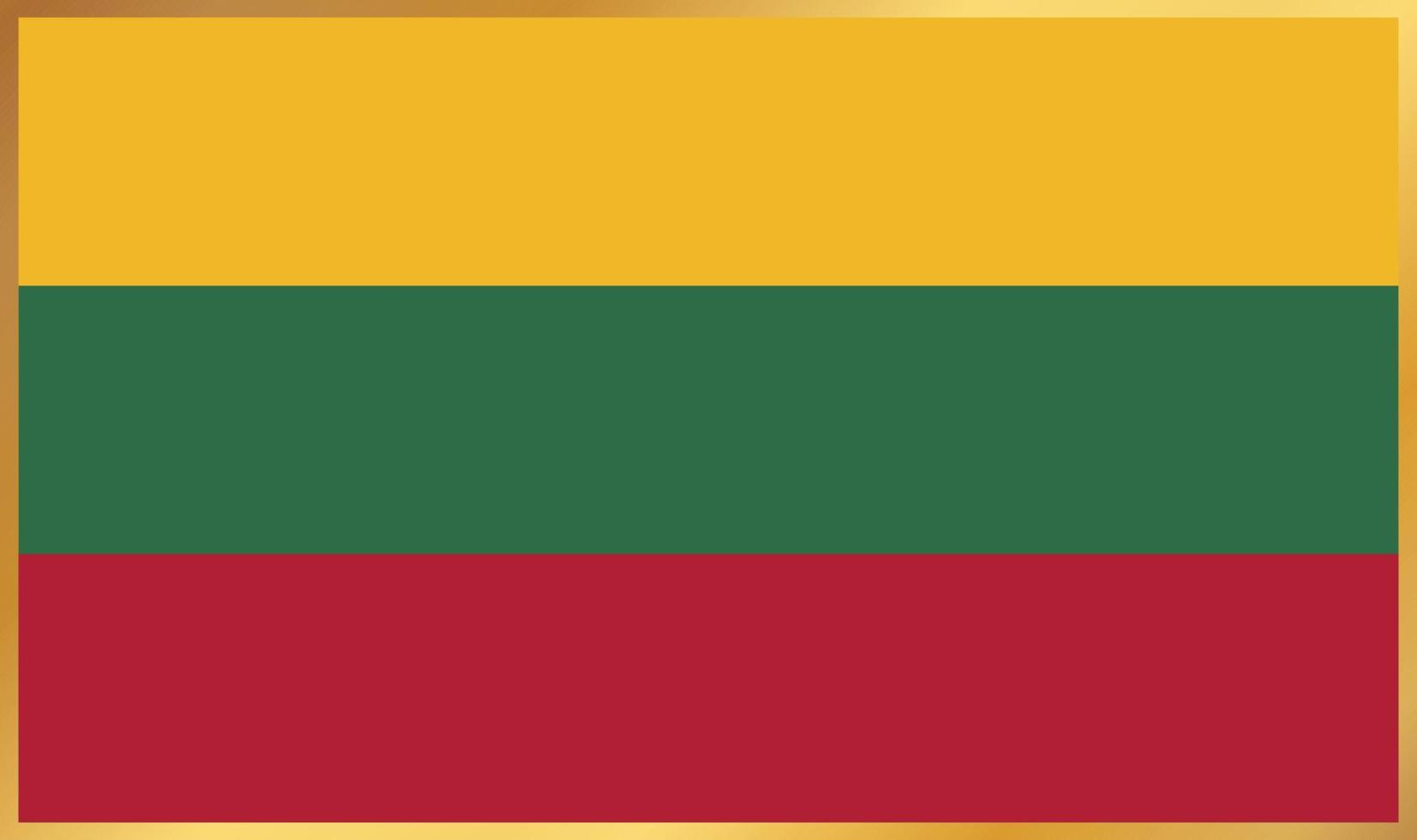 Lithuania flag, vector illustration