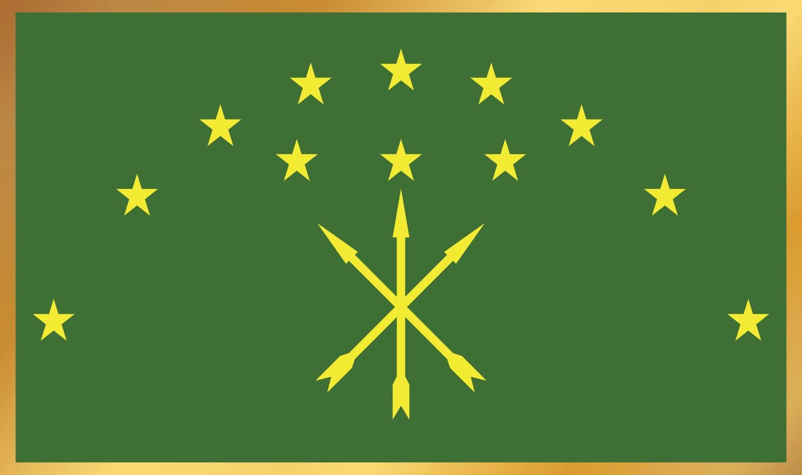 Abygea  flag, vector illustration