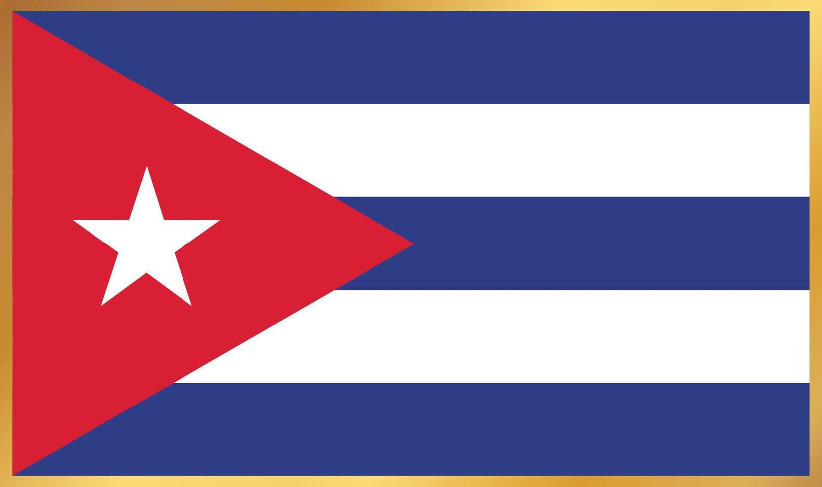 bandera cubana, ilustración vectorial vector