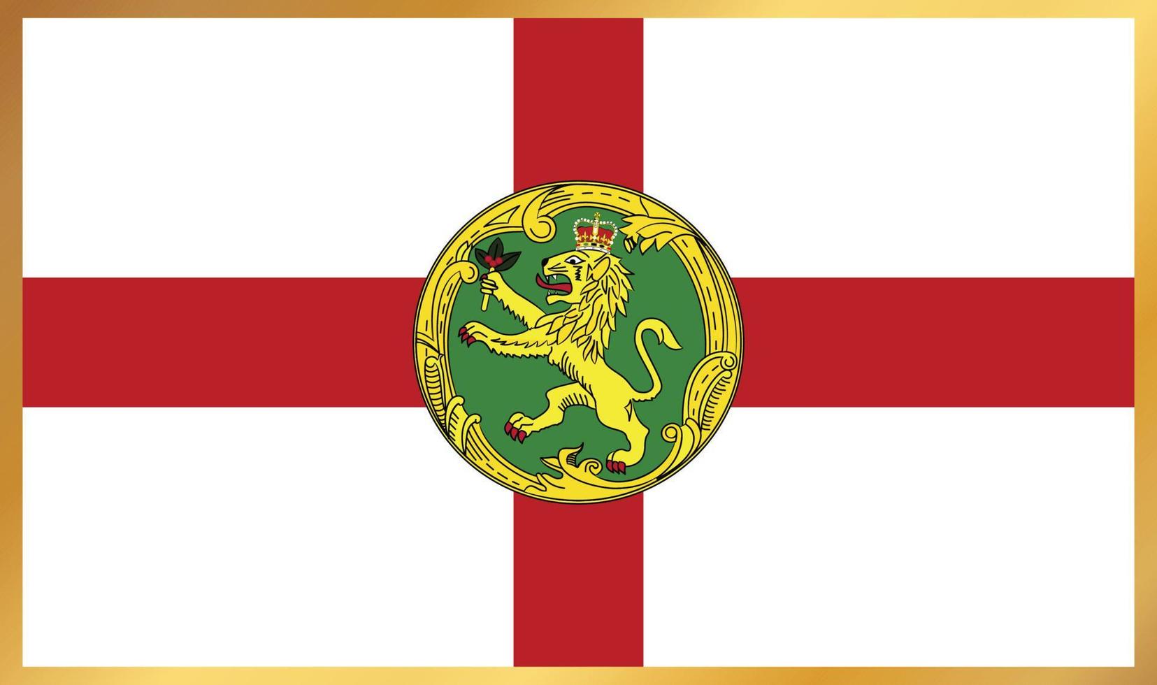 bandera de alderney, ilustración vectorial vector