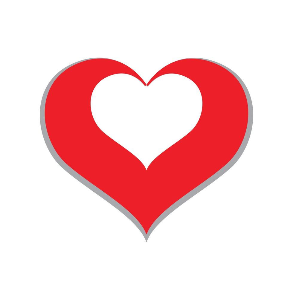 Heart Icon Vector. Perfect Love symbol. Valentine's Day sign, emblem isolated on white background , Flat style for graphic and web design, vector