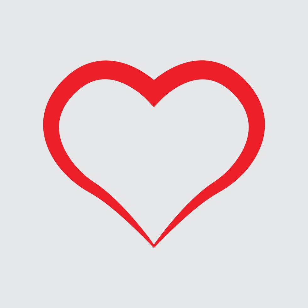 Heart Icon Vector. Perfect Love symbol. Valentine's Day sign, emblem isolated on white background , Flat style for graphic and web design, vector