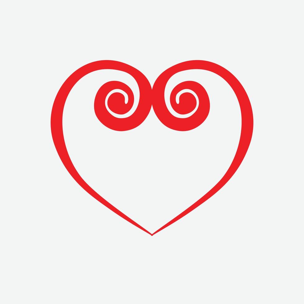 Heart Icon Vector. Perfect Love symbol. Valentine's Day sign, emblem isolated on white background , Flat style for graphic and web design, vector