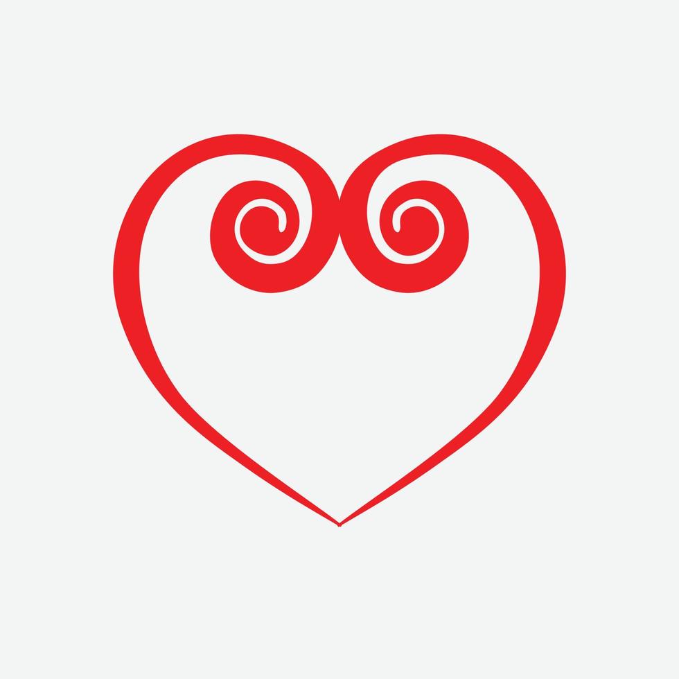 Heart Icon Vector. Perfect Love symbol. Valentine's Day sign, emblem isolated on white background , Flat style for graphic and web design, vector