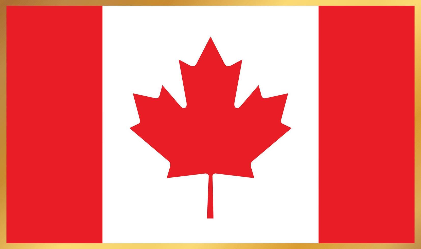 bandera de canadá, ilustración vectorial vector