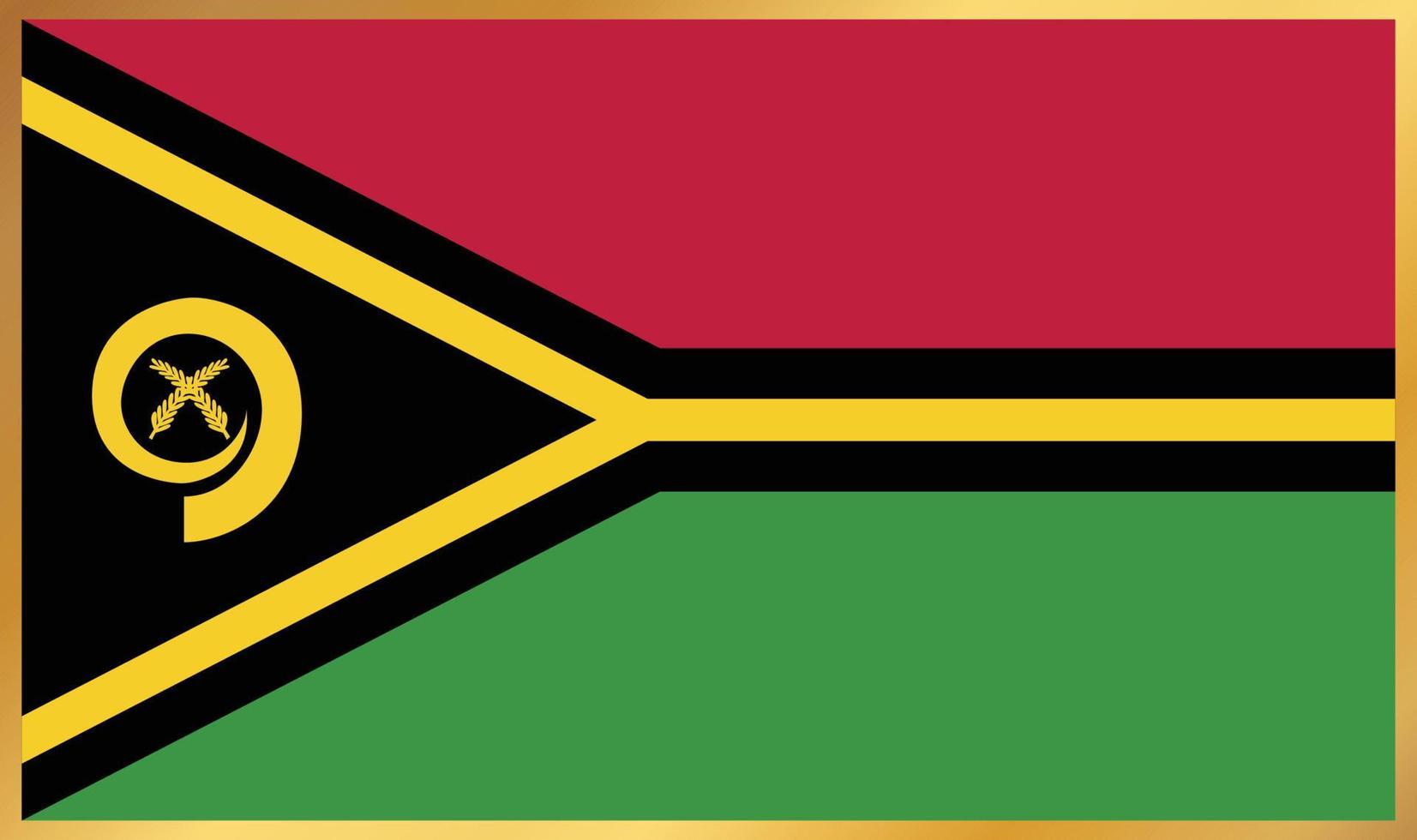 bandera de vanuatu, ilustración vectorial vector