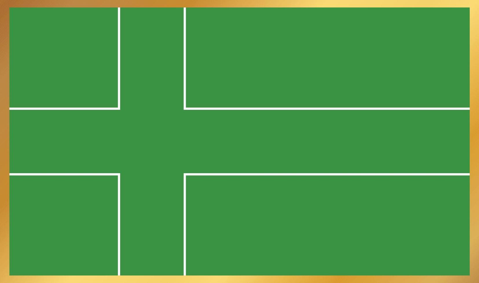 Ladonia flag, vector illustration