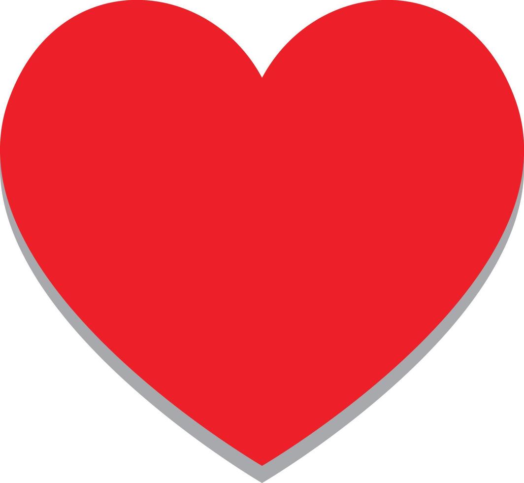 Heart Icon Vector. Perfect Love symbol. Valentine's Day sign, emblem isolated on white background , Flat style for graphic and web design, vector