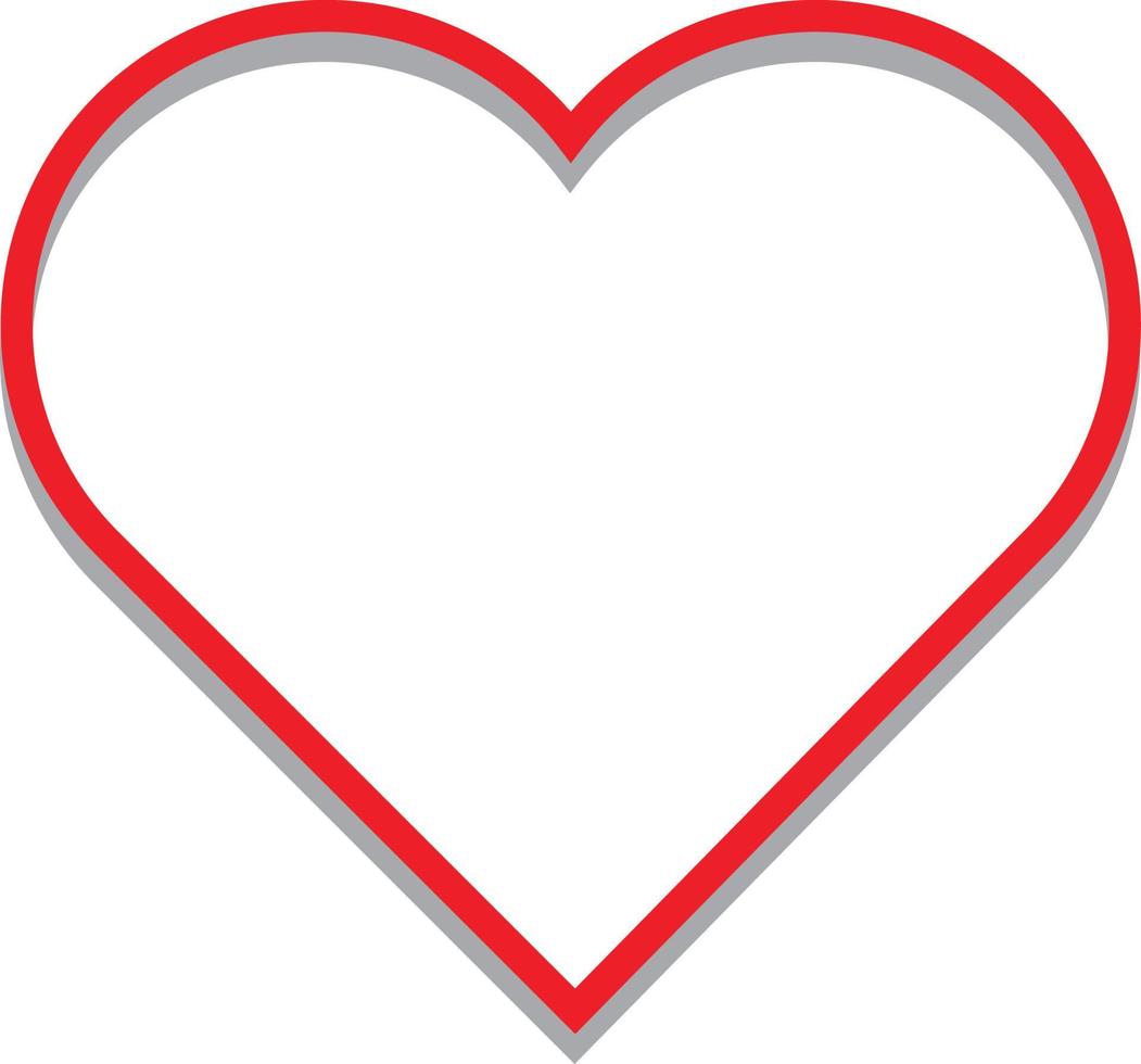 Heart Icon Vector. Perfect Love symbol. Valentine's Day sign, emblem isolated on white background , Flat style for graphic and web design, vector