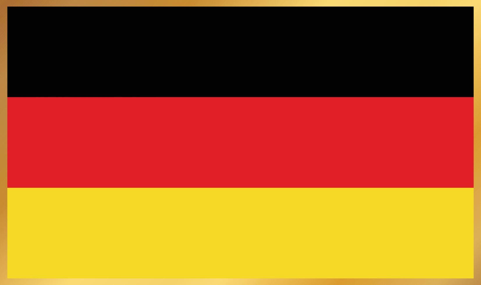 bandera de alemania, ilustración vectorial vector