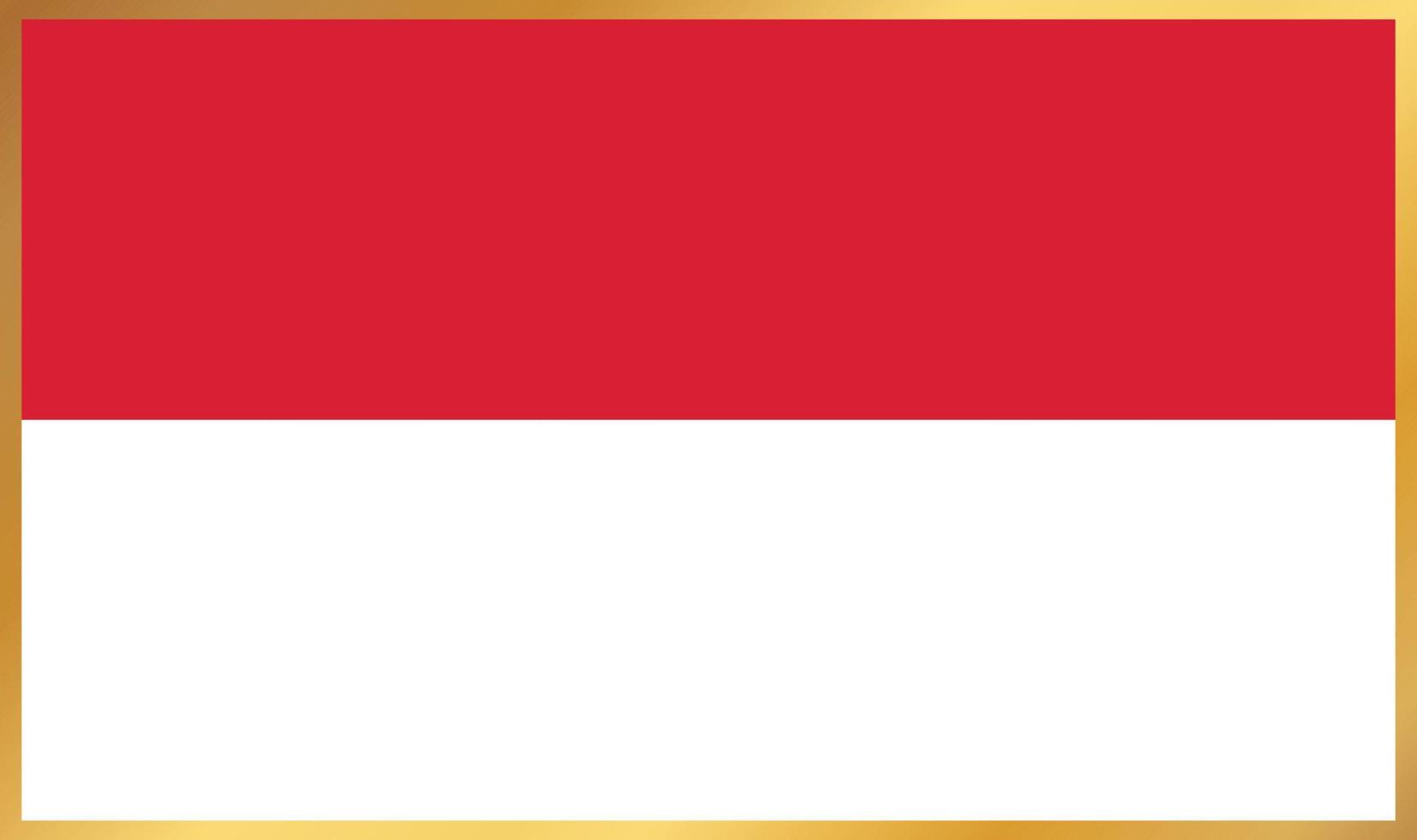 bandera de mónaco, ilustración vectorial vector