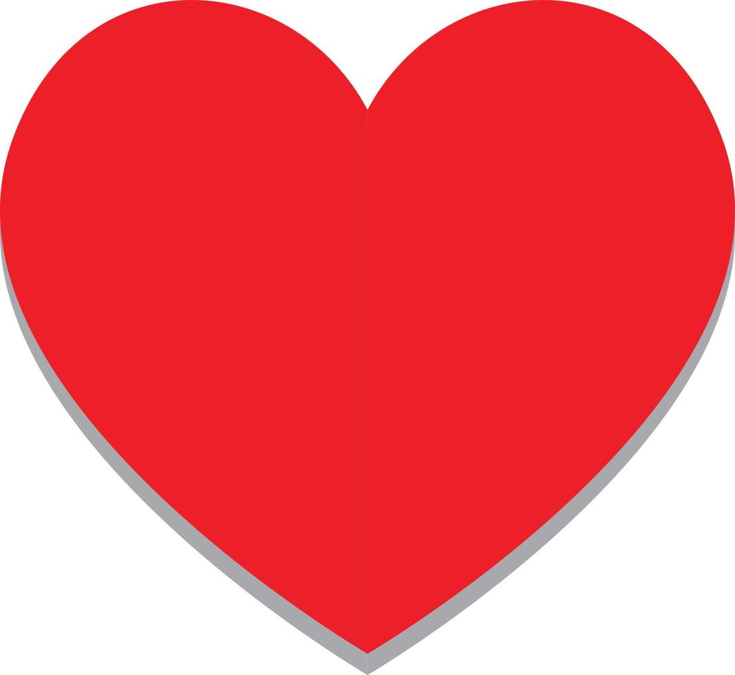 Heart Icon Vector. Perfect Love symbol. Valentine's Day sign, emblem isolated on white background , Flat style for graphic and web design, vector