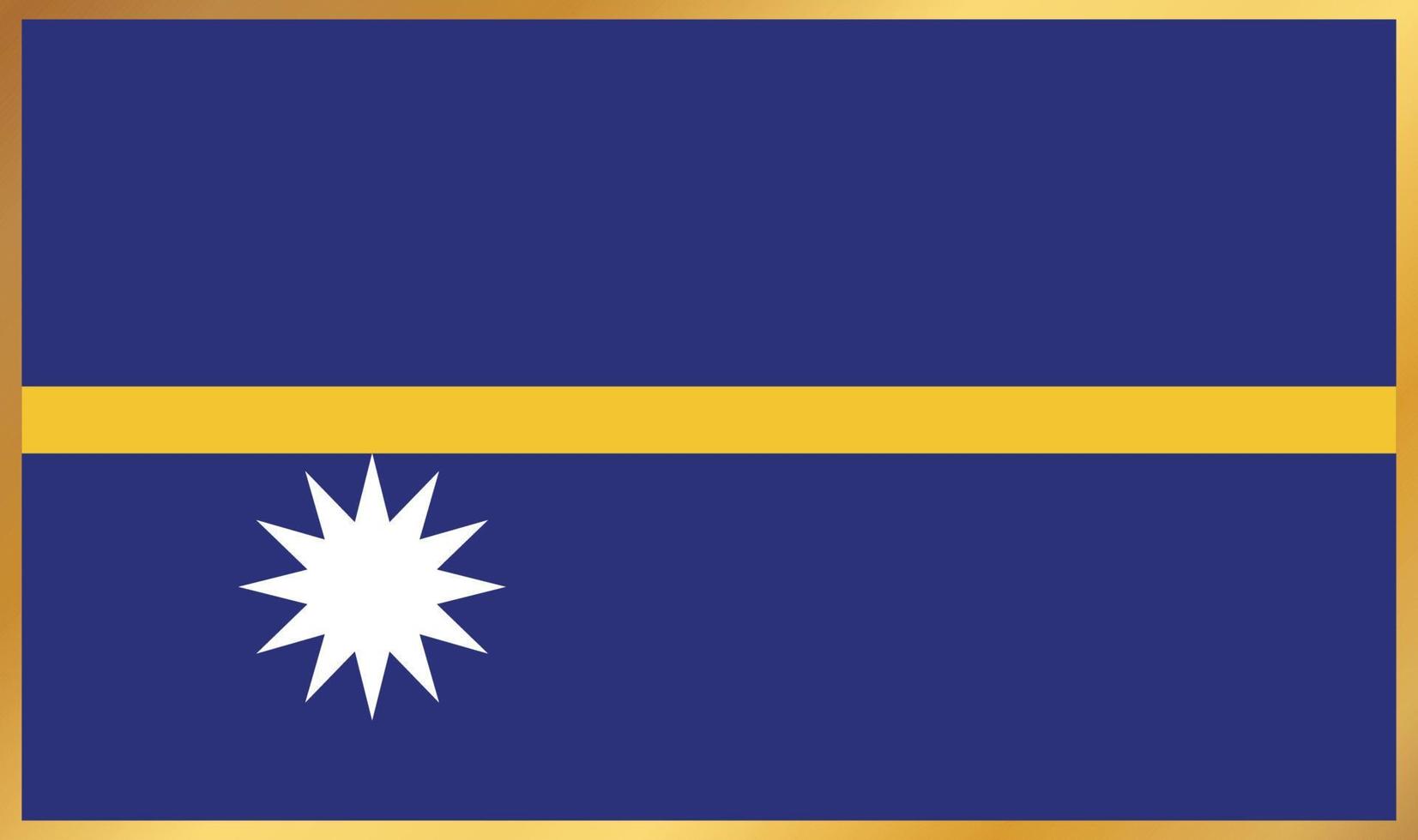 bandera de nauru, ilustración vectorial vector