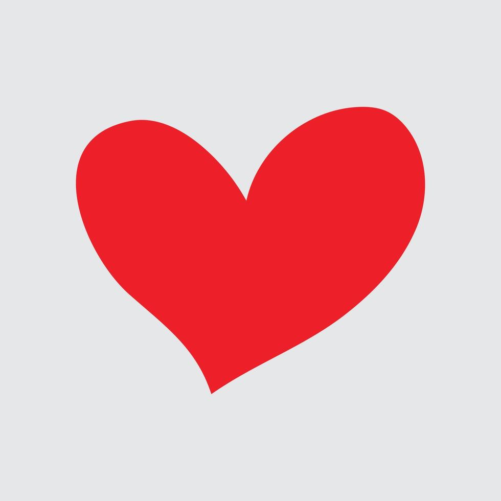 Heart Icon Vector. Perfect Love symbol. Valentine's Day sign, emblem isolated on white background , Flat style for graphic and web design, vector