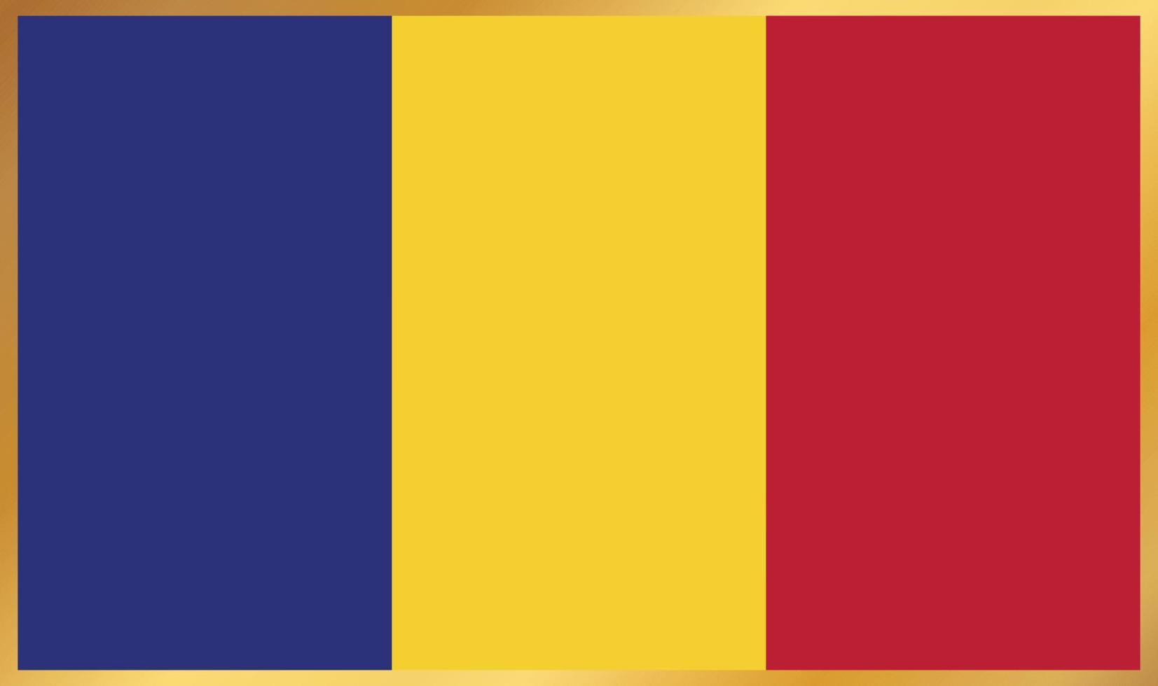 bandera de rumania, ilustración vectorial vector