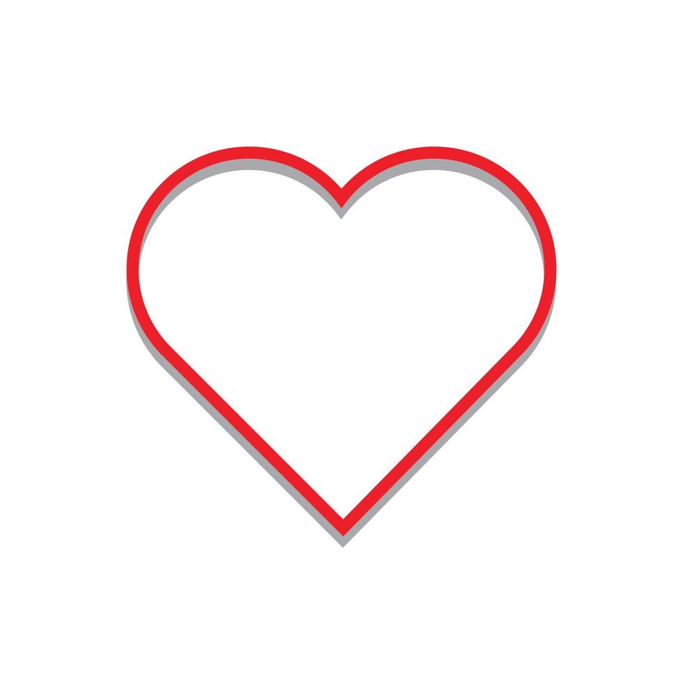 Heart Icon Vector. Perfect Love symbol. Valentine's Day sign, emblem isolated on white background , Flat style for graphic and web design, vector