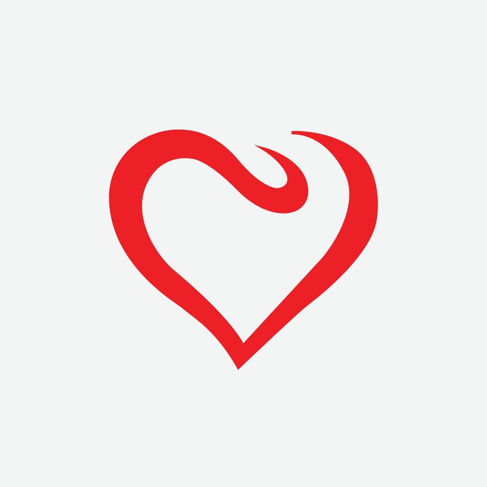 Heart Icon Vector. Perfect Love symbol. Valentine's Day sign, emblem isolated on white background , Flat style for graphic and web design, vector