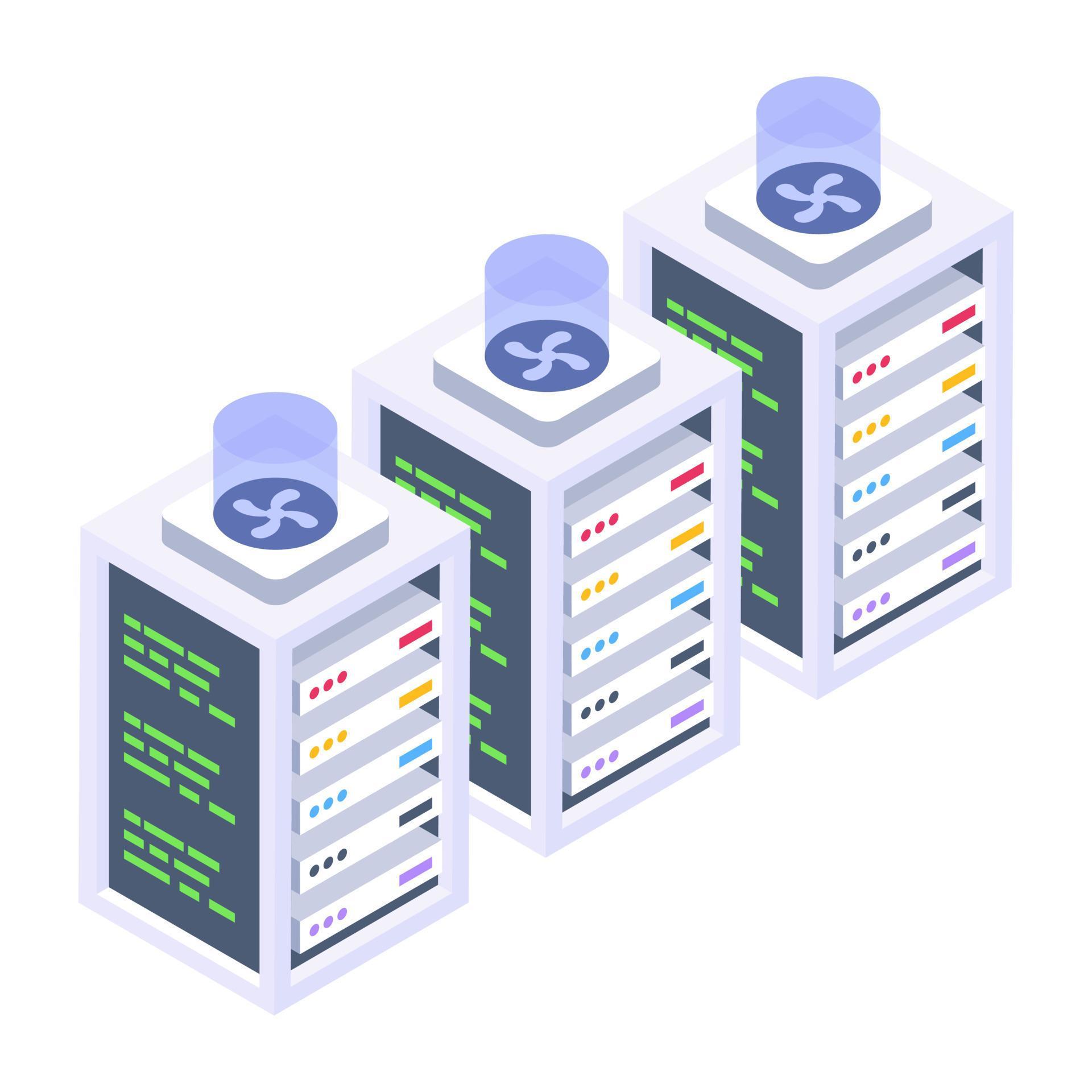 Server Rack Editable Diagram Server racks isometric style editable vector 6607447 Vector Art at Vecteezy