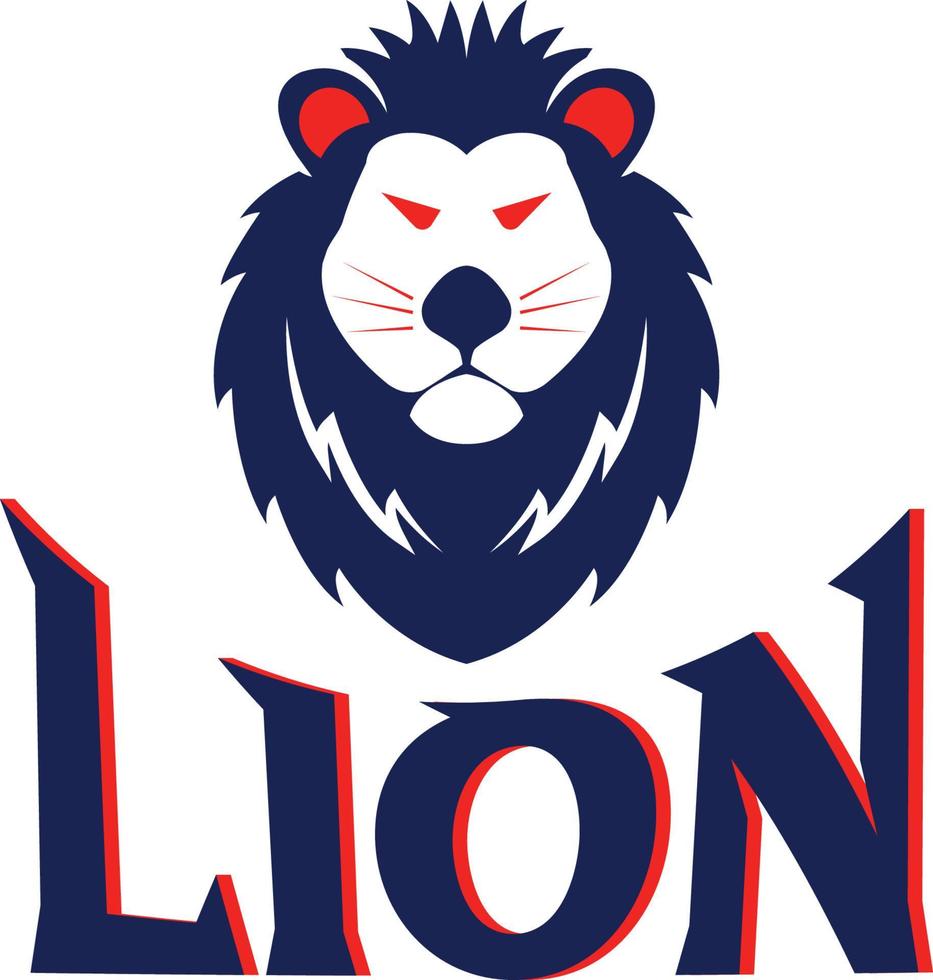 Modern Lion Logo Design vector