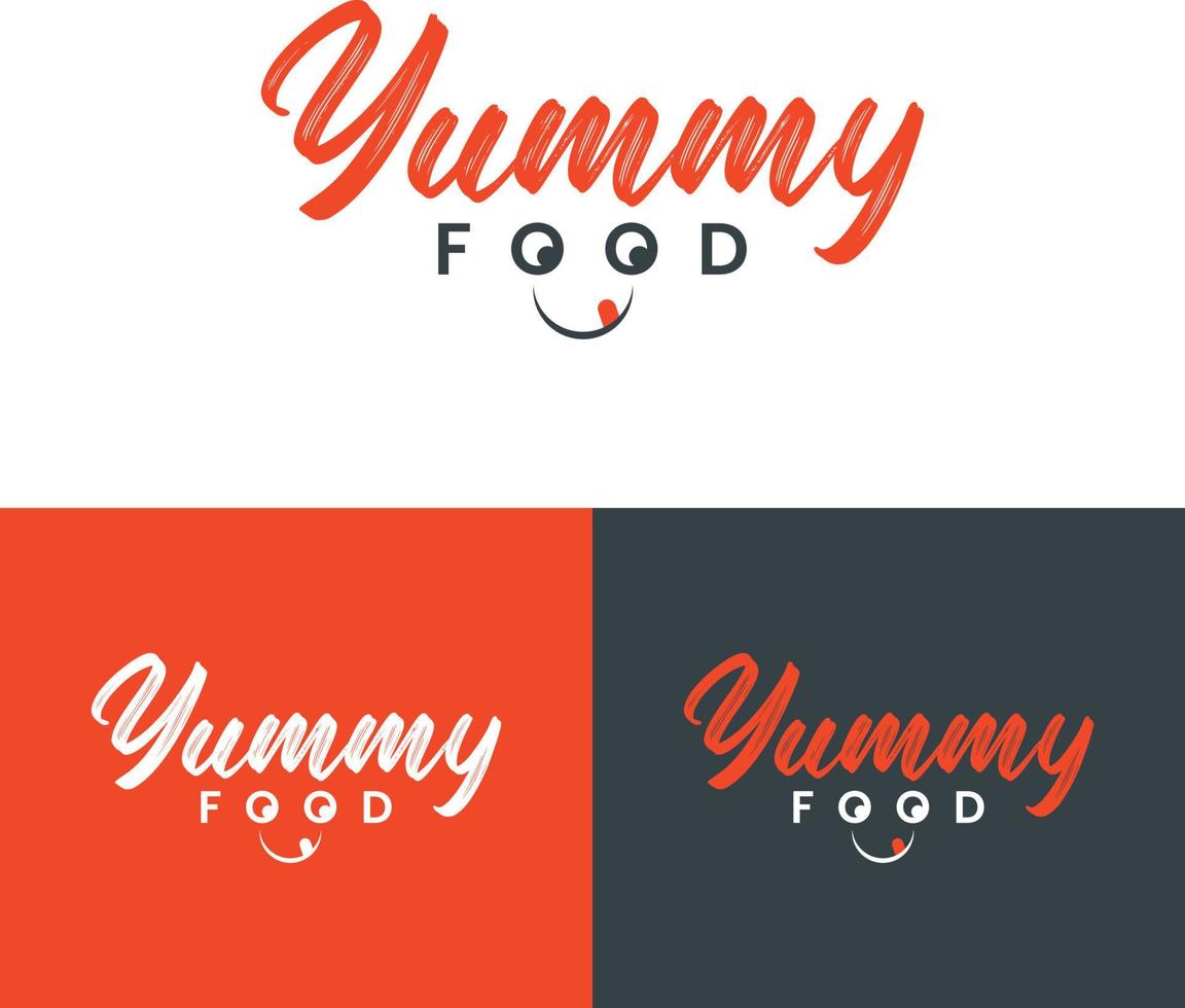 logotipo de comida deliciosa vector