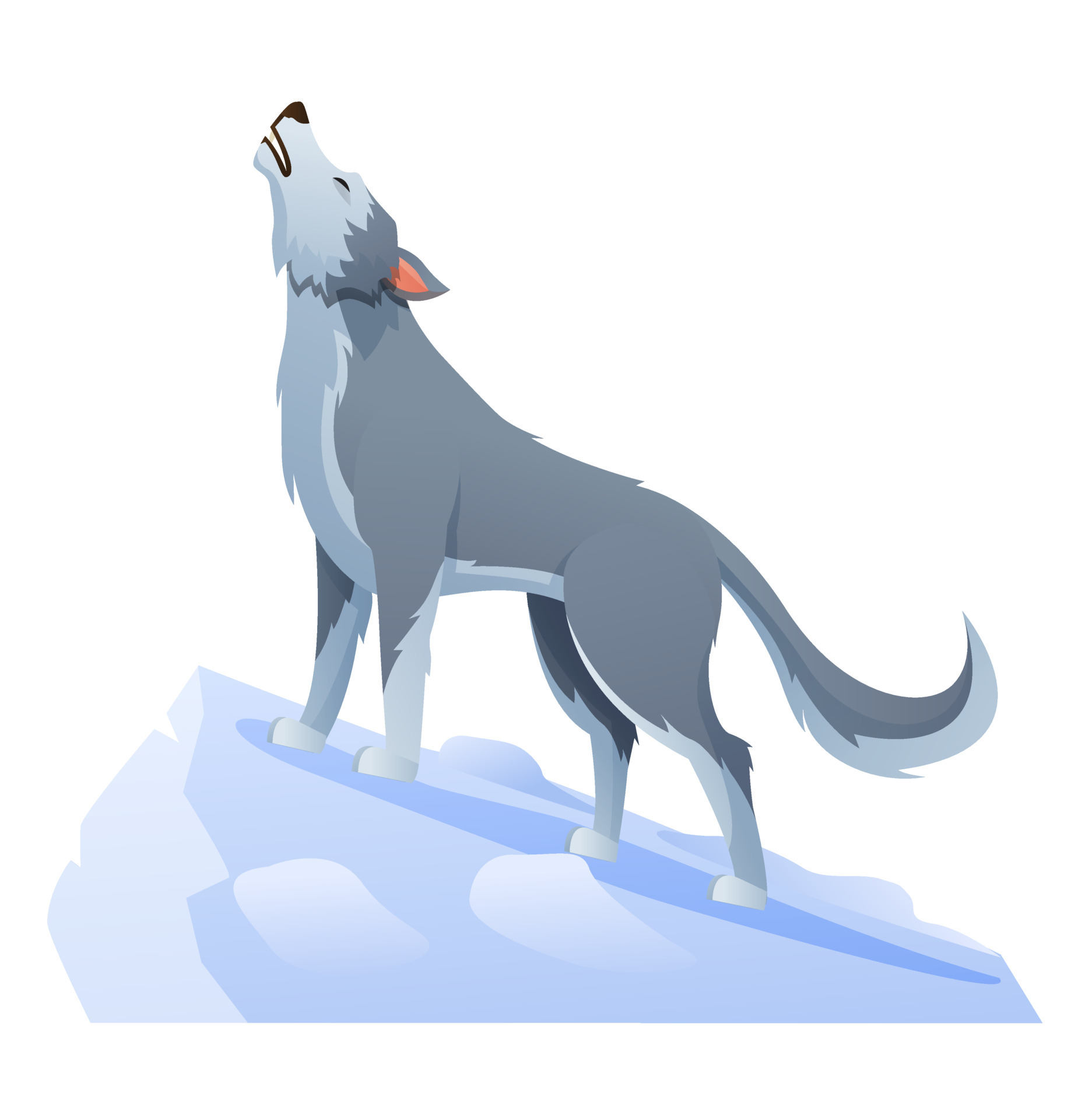 Wolf howling on the cliff cartoon illustration 6607741 Vector Art at Vecteezy Wolf howling on the cliff cartoon illustration 6607741 Vector Art at Vecteezy
