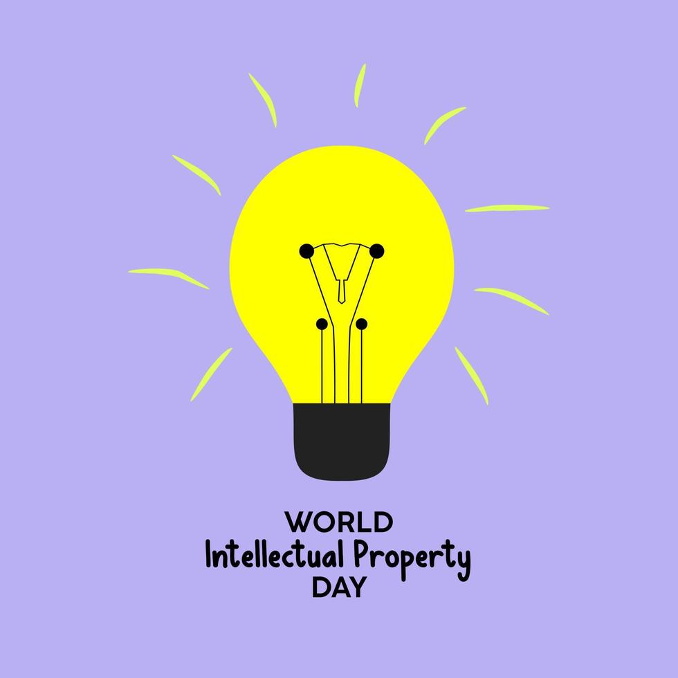 World Intellectual Property Day. vector illustration. Suitable for gretting card.