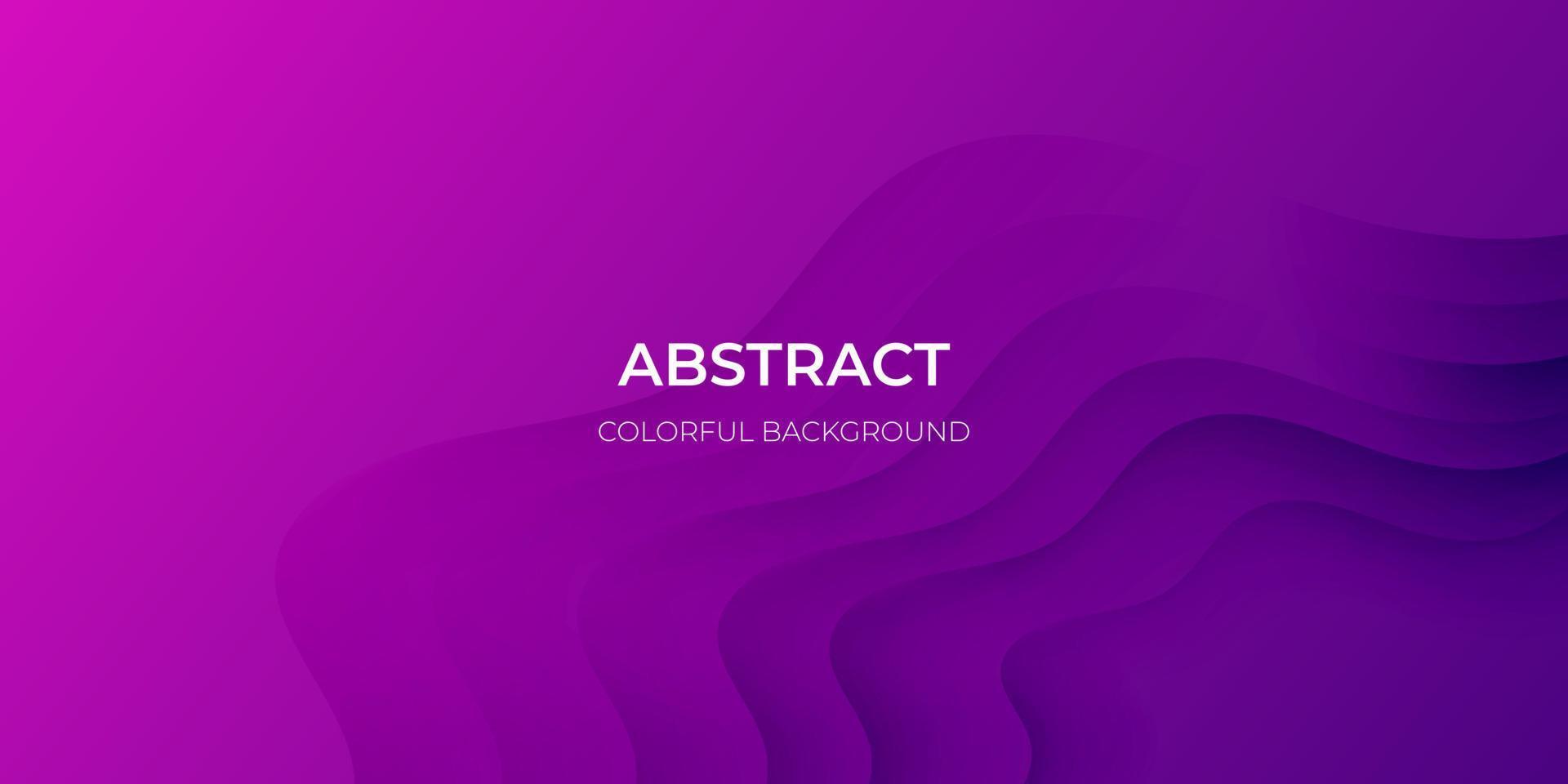 Abstract purple geometric background. Wavy geometric background. Trendy gradient shapes composition Paper cut style design. - Vector