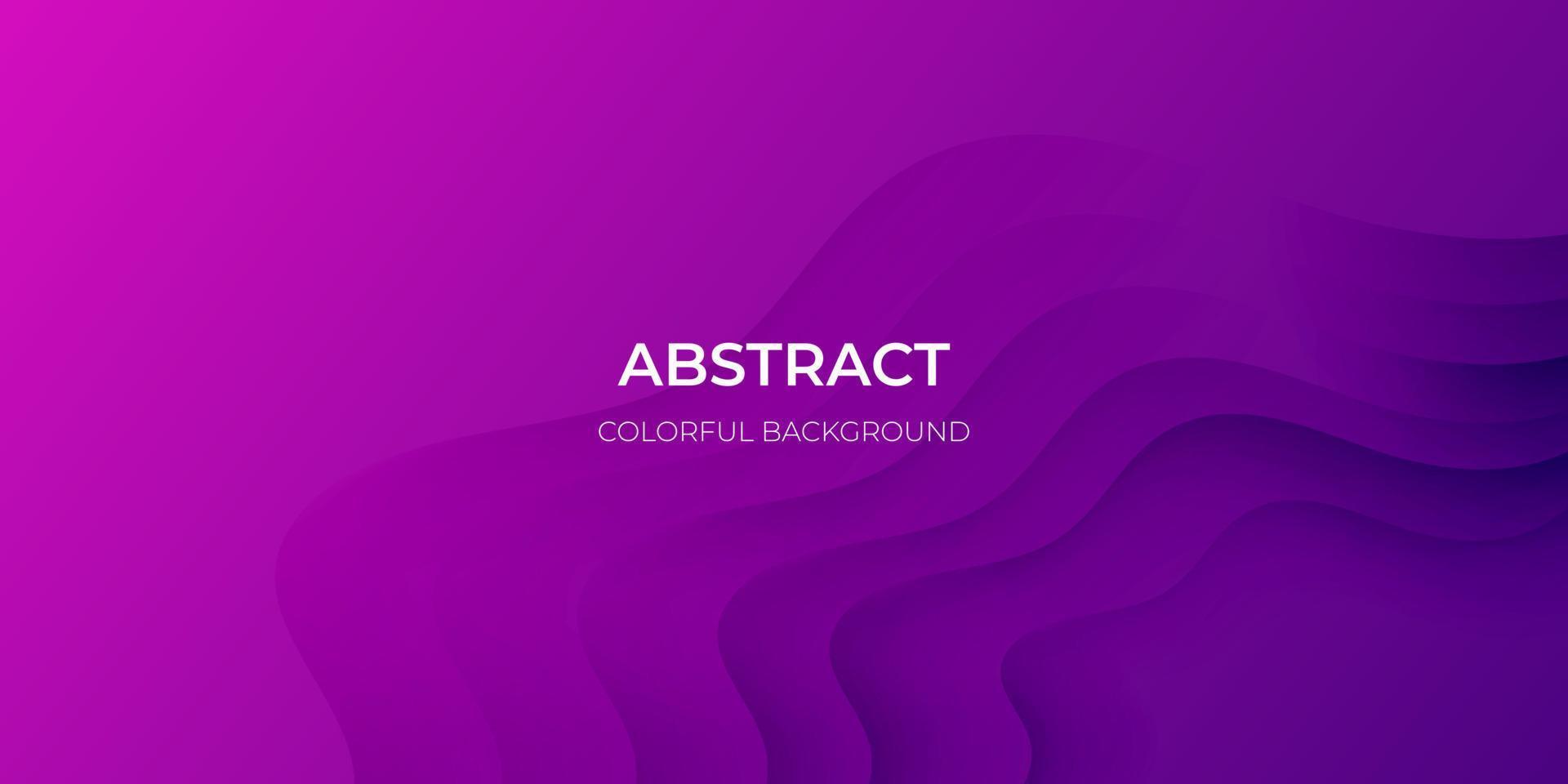 Abstract purple geometric background. Wavy geometric background. Trendy gradient shapes composition Paper cut style design. - Vector