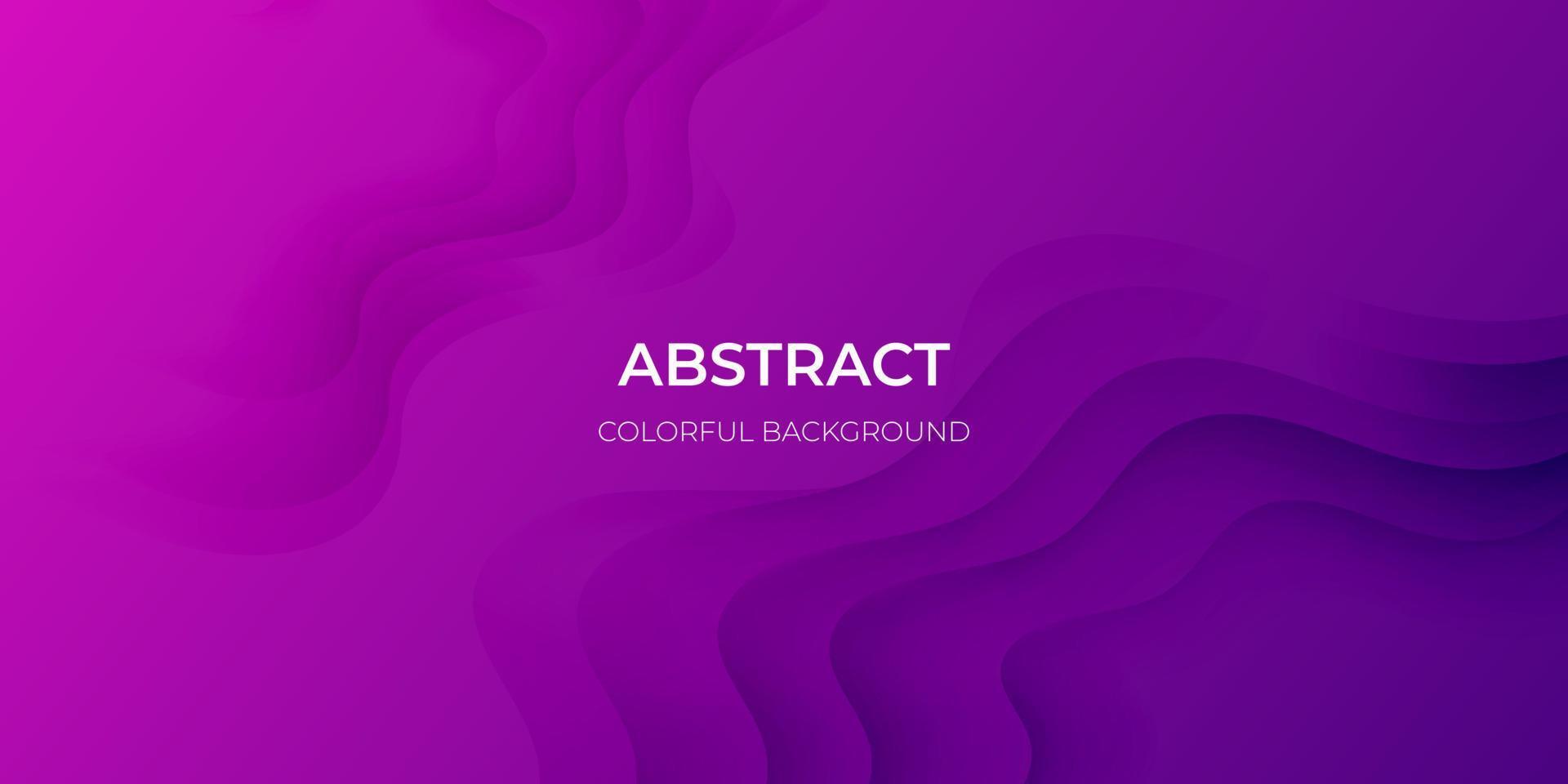 Abstract purple geometric background. Wavy geometric background. Trendy gradient shapes composition Paper cut style design. - Vector