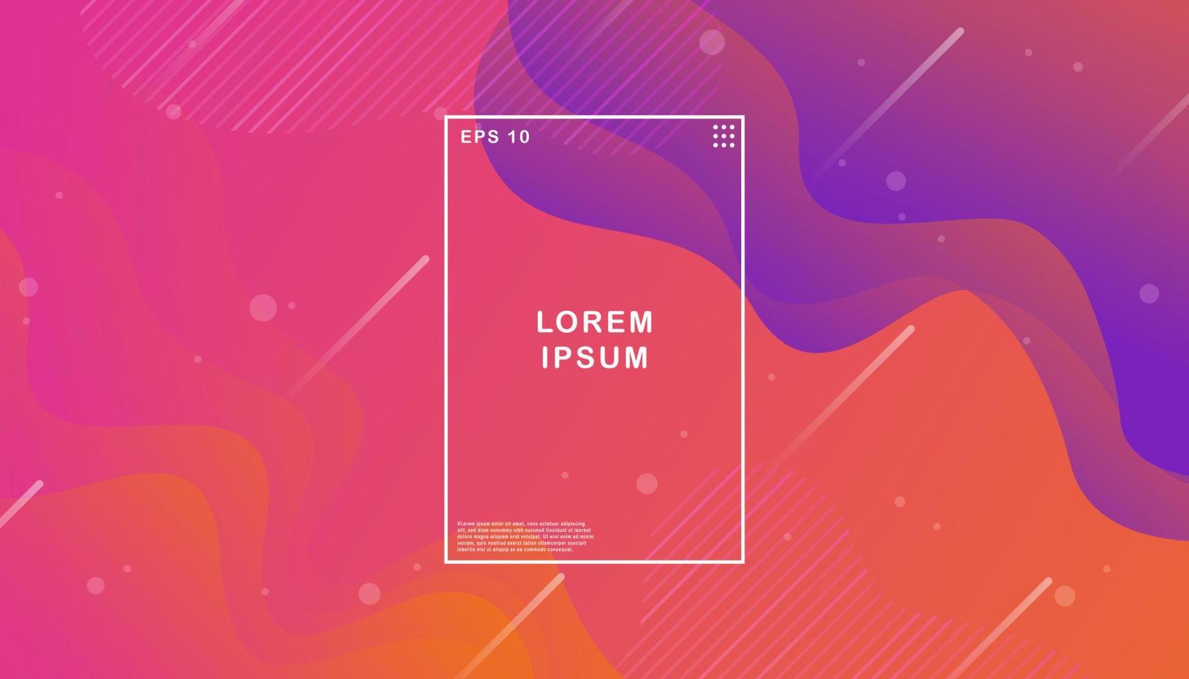 Colorful gradient geometric abstract background vector