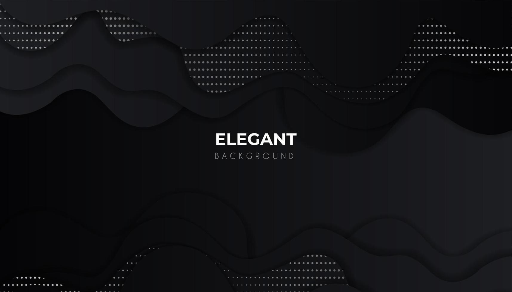 Line wavy geometric shapes with dark luxury background vector