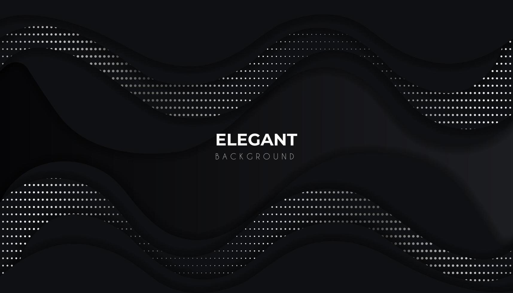 Line wavy geometric shapes with dark luxury background vector