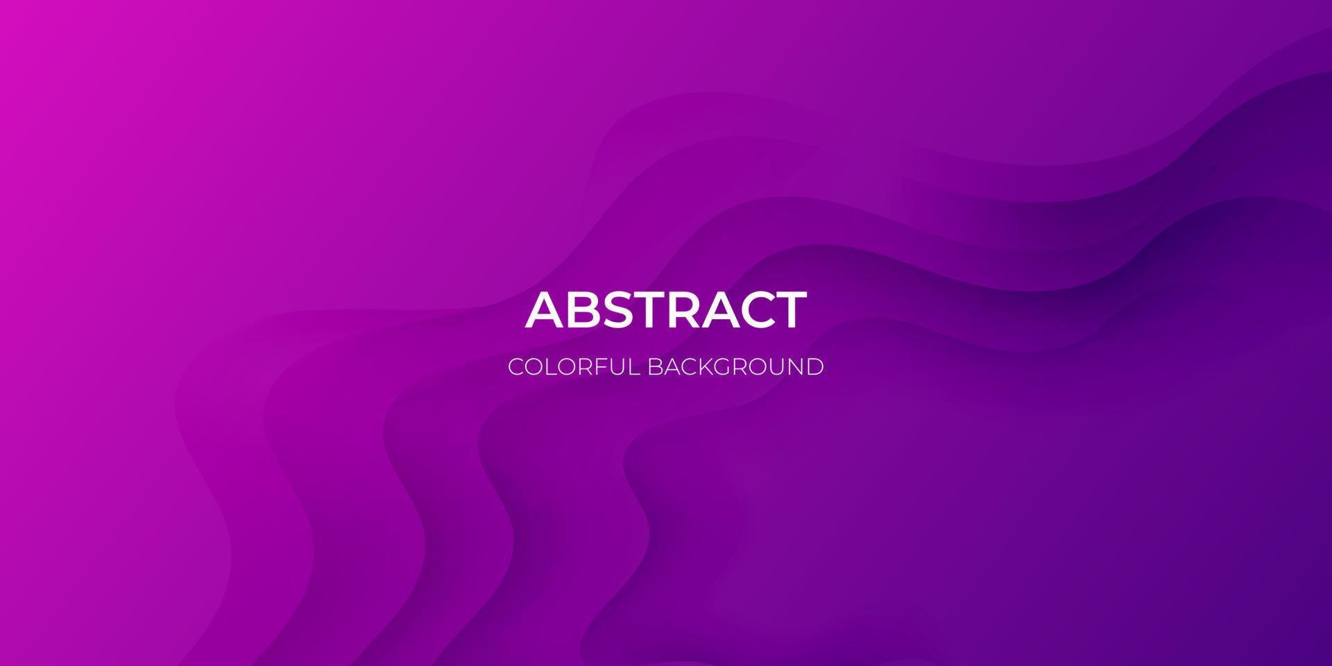 Abstract purple geometric background. Wavy geometric background. Trendy gradient shapes composition Paper cut style design. - Vector