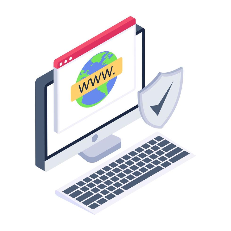 A modern style icon of online data analytics vector
