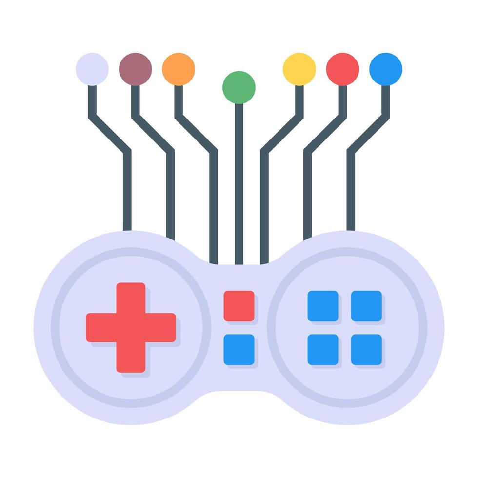 Artificial game in flat style icon vector