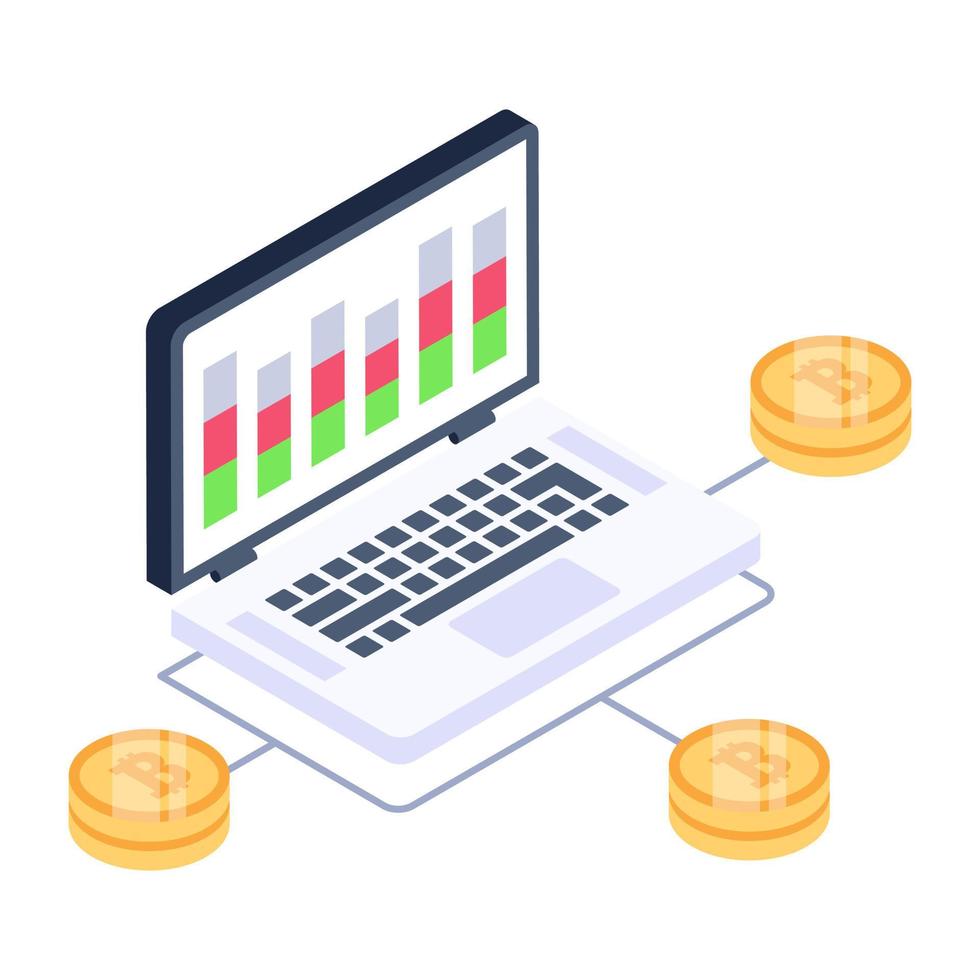 A data hosting icon in editable isometric design vector