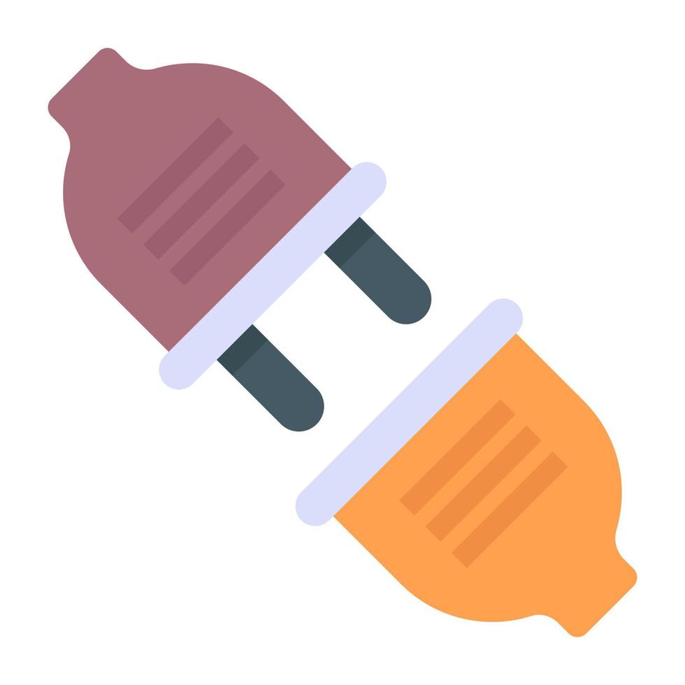 Connector flat style icon vector
