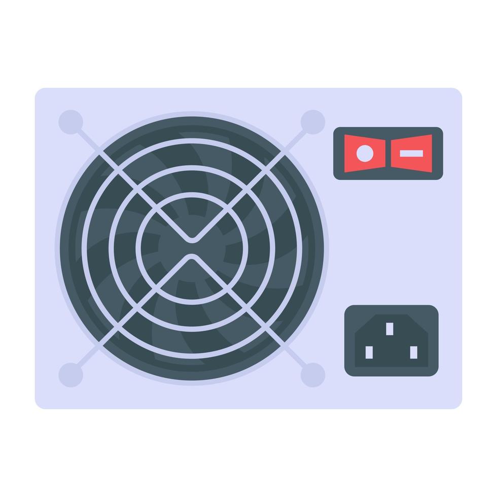 Computer supply icon, flat vector design.